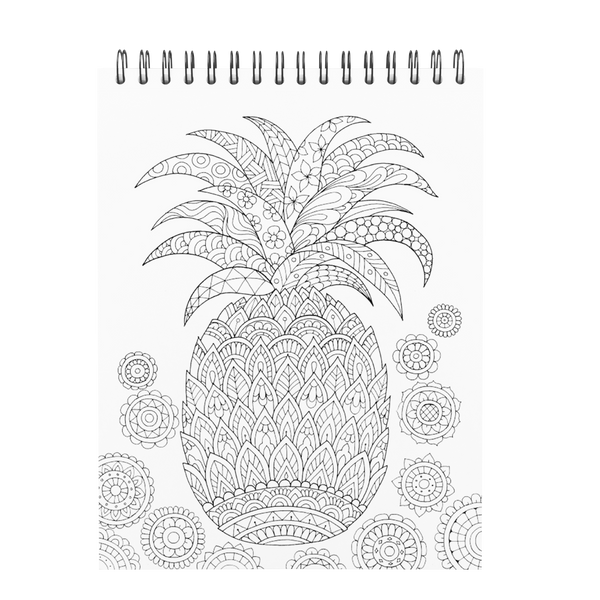 ColorIt Colorful Tropical Scenes Adult Coloring Book - 50 Single