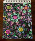 Colorful Flowers Volume 1 Illustrated by Virginia Falkinburg